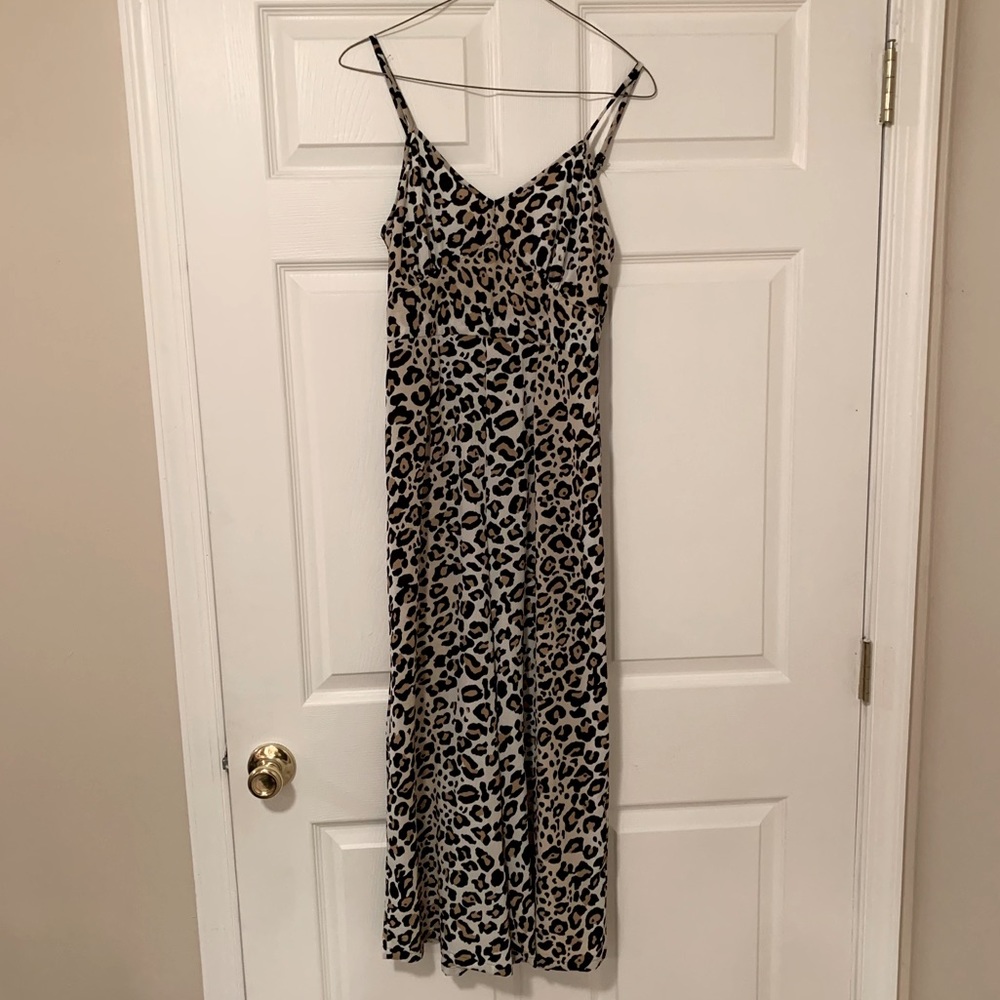 Leopard Capri Pant Romper